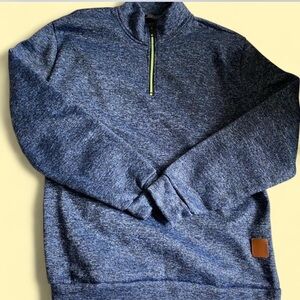 Men's Blue Zip-Up Sweater